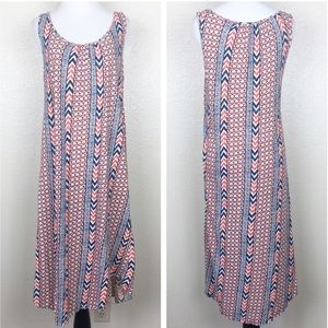 SOLD Lucky Brand Lightweight Patterned Midi Dress